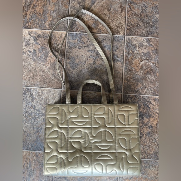 Telfar x Moose Knuckles Quilted Medium Shopper- Gold
